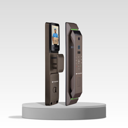 Tisosi T-FL2 Smart Lock, With 3D Face Recognition, Video Calling, Live Monitoring, Fingerprint, Password, IC Card, Key, Tisosi App